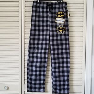 Batman Pajama/Lounge Pants Bottoms Black/Grey